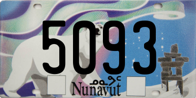 NU license plate 5093