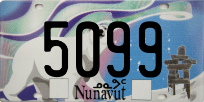 NU license plate 5099