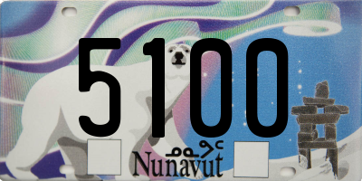 NU license plate 5100