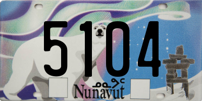 NU license plate 5104