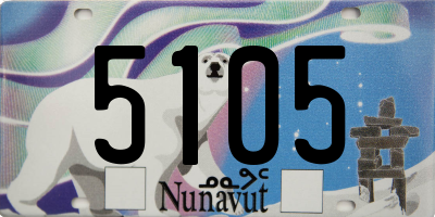 NU license plate 5105