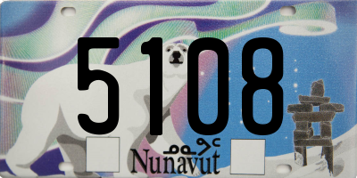 NU license plate 5108