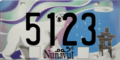 NU license plate 5123