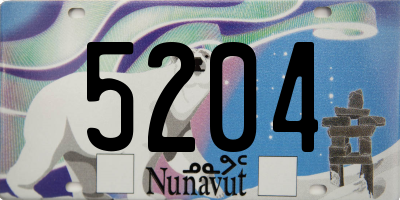 NU license plate 5204