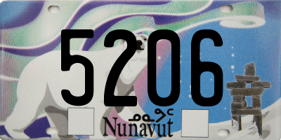 NU license plate 5206