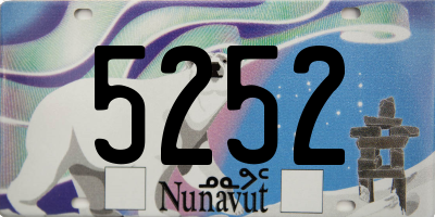 NU license plate 5252