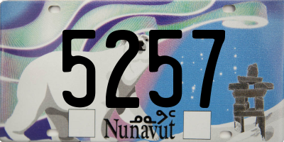 NU license plate 5257