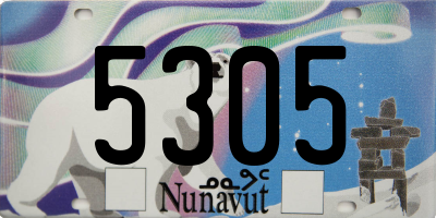 NU license plate 5305