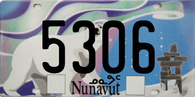 NU license plate 5306