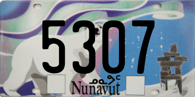 NU license plate 5307