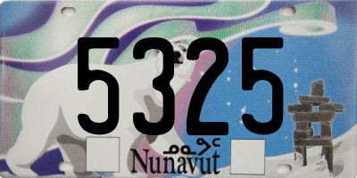 NU license plate 5325