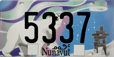 NU license plate 5337