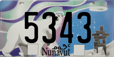 NU license plate 5343