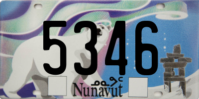 NU license plate 5346