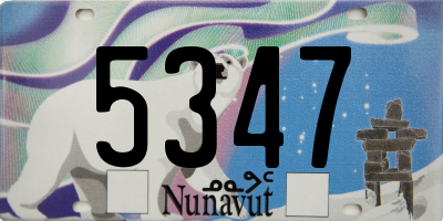 NU license plate 5347