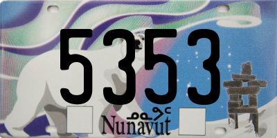 NU license plate 5353