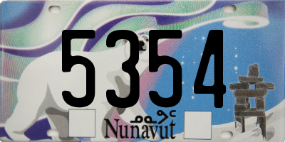 NU license plate 5354