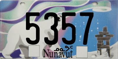 NU license plate 5357