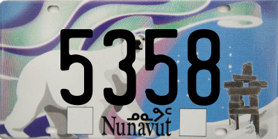 NU license plate 5358