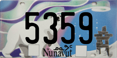 NU license plate 5359