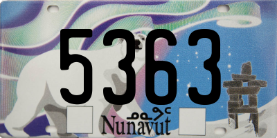 NU license plate 5363