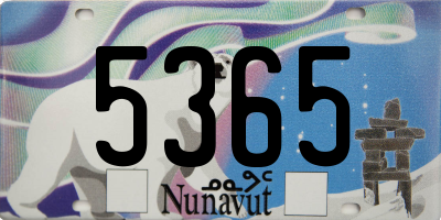 NU license plate 5365