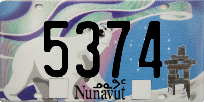 NU license plate 5374