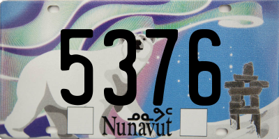 NU license plate 5376