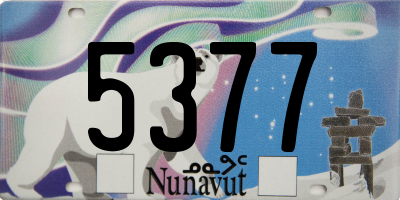 NU license plate 5377