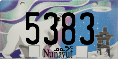 NU license plate 5383