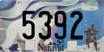 NU license plate 5392