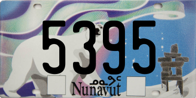 NU license plate 5395