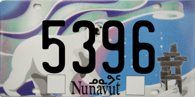 NU license plate 5396