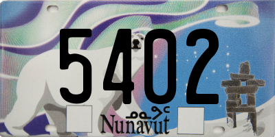 NU license plate 5402