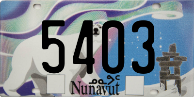 NU license plate 5403