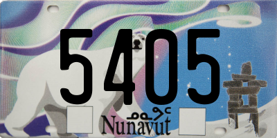 NU license plate 5405