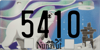 NU license plate 5410