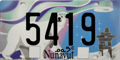 NU license plate 5419