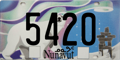 NU license plate 5420