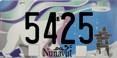 NU license plate 5425