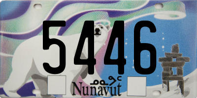 NU license plate 5446