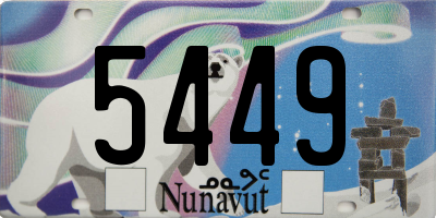 NU license plate 5449