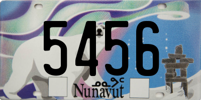 NU license plate 5456