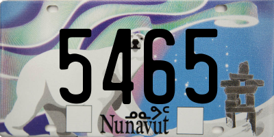 NU license plate 5465