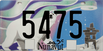 NU license plate 5475