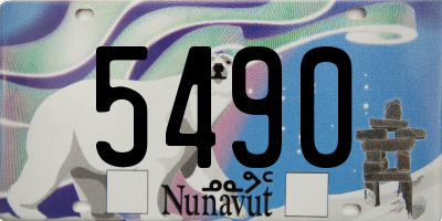 NU license plate 5490