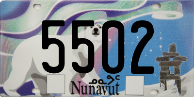 NU license plate 5502