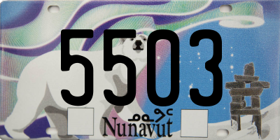 NU license plate 5503