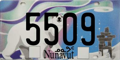 NU license plate 5509