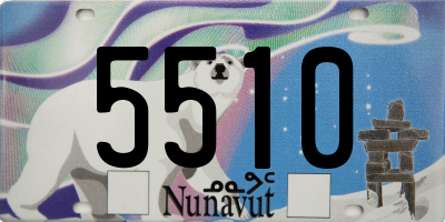 NU license plate 5510